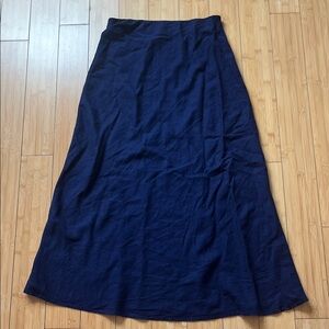 NWT Blue Linen Blend Skirt